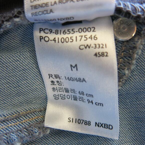 Levi Signature Maternity Jeans Size M Stretch Distressed Light Wash Skinny Blue - Picture 9 of 12